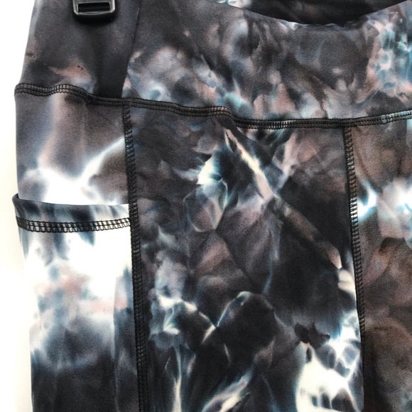 🆕Jogger Legging & Jacket Set w/Pockets Lounger Black & White Tie Dye - Picture 10 of 16